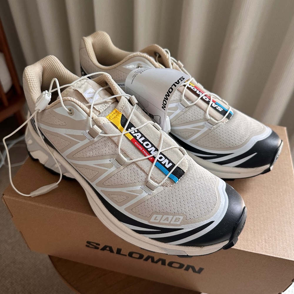 NWT - Salomon XT-6 - Rainy Day Black - W 8